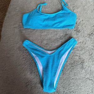 blue bikini